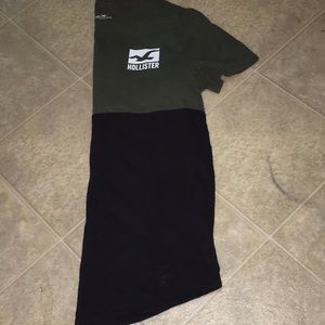 Hollister tshirt, army green w/ black